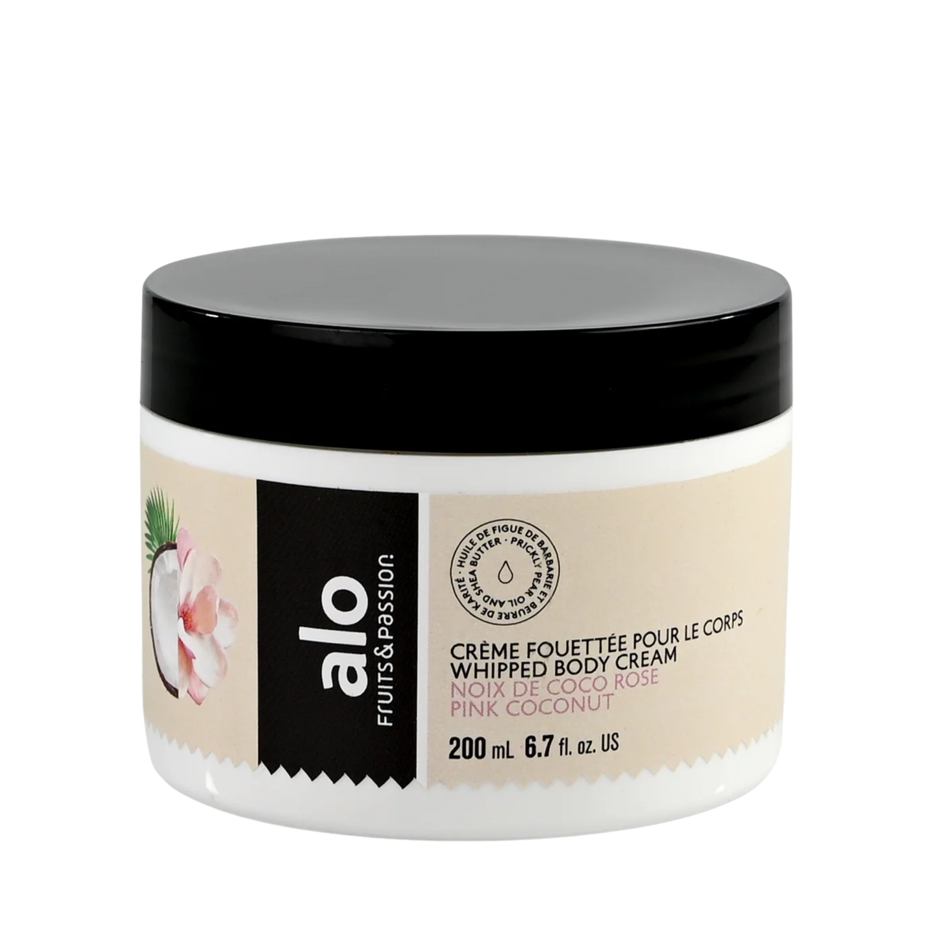 alo body ALO Fruits & Passion Pink Coconut Whipped Body Cream 200ML, Made in Ca