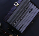 Decorebay Iconic Vegan Crocodile Leather Cufflink, Ring Storage Box and Organizer