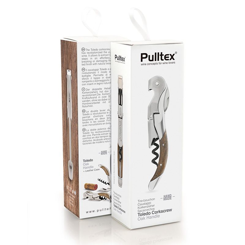 Pulltex Pulltap's Toledo Evoluton Corkscrew- Oak Handle