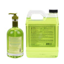 Fruits & Passion Cucina Lime Zest and Cypress Hand Soap Bundle (16.9 Ounces + 33.3 Ounces)-Back Description