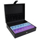 Decorebay Leather 7 Day AM/PM Pill Box and Organizer (Black)
