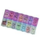 Decorebay Leather 7 Day AM/PM Pill Box and Organizer (Green)