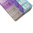 Decorebay Leather 7 Day AM/PM Pill Box and Organizer (Green)
