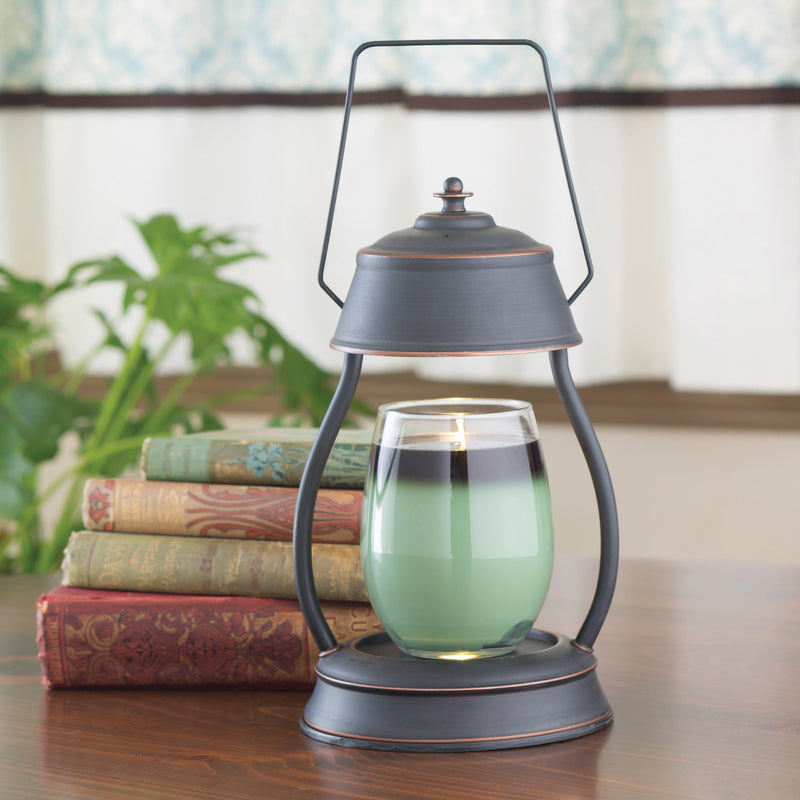 Candle Warmers Oil Rubbed Bronze Hurricane Lantern-no smoke and no soot.