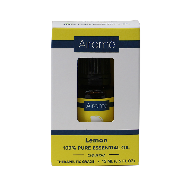 Airome Lemon 100% Pure Therapeutic Grade Essential Oil 15 Milliliters (15ml)-The Lemon essential oil features a cleansing, zesty aroma. 
