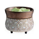 Candle Warmers Bronze Geometric 2-in-1 Classic Fragrance Warmer