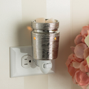 Candle Warmers Brushed Chrome Pluggable Fragrance Warmer