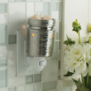 Candle Warmers Brushed Chrome Pluggable Fragrance Warmer