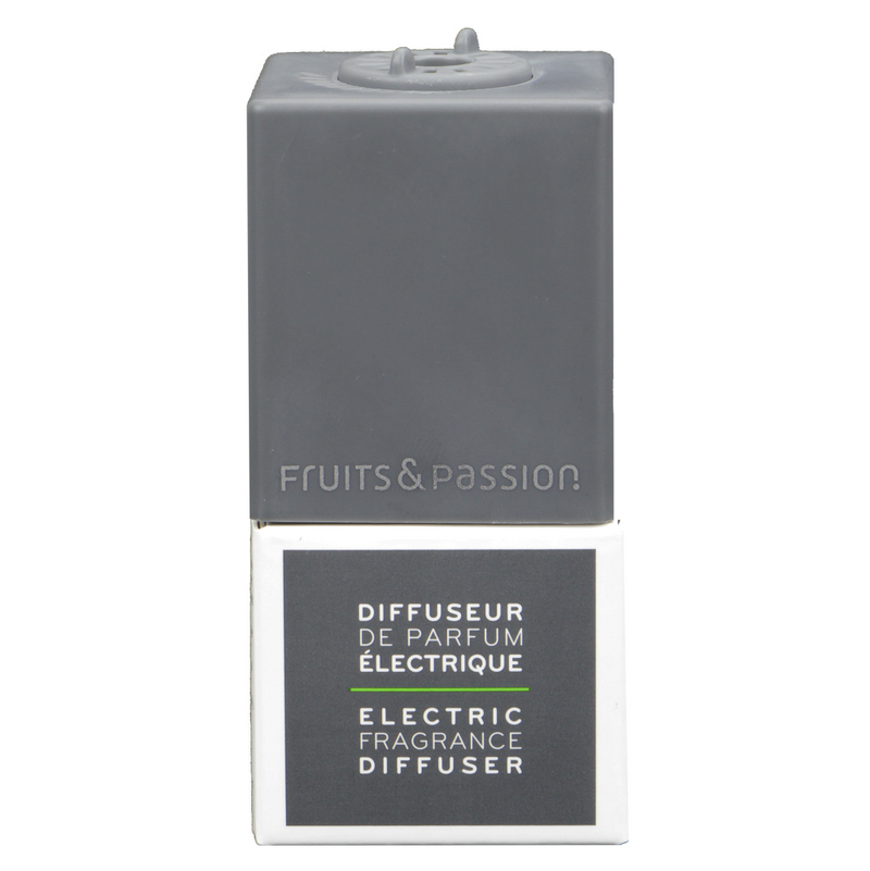 Fruits & Passion Lime Zest & Cypress Fragrance Diffuser Refill 25 ml and Grey Plug Set-Back Description