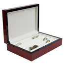 Decorebay Chestnut Brown Wood Cufflink & small Jewelry Storage Organizer