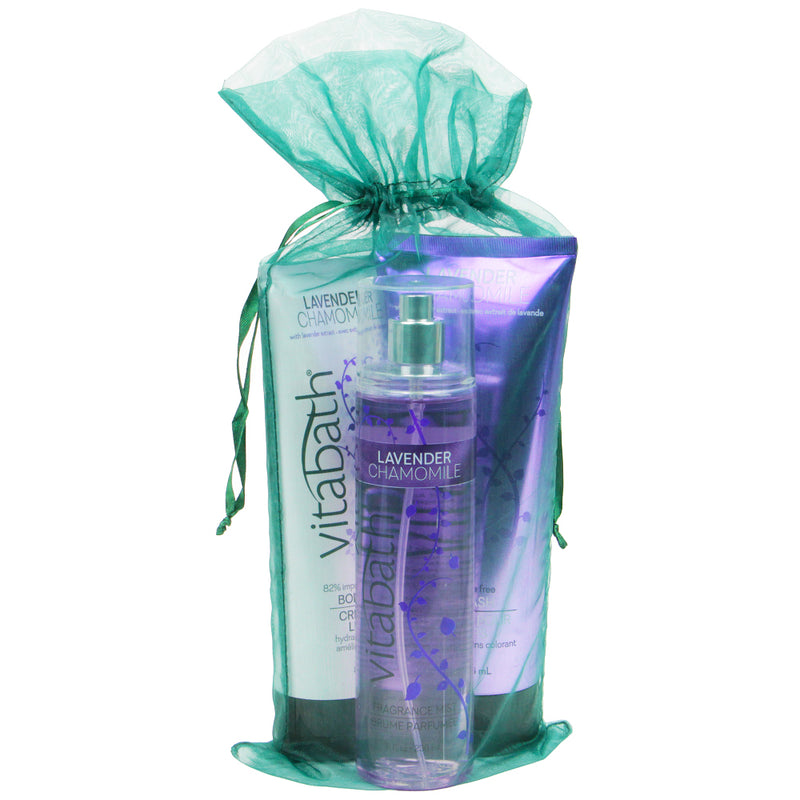 Vitabath Lavender Chamomile Body Care 3- Pc Gift Set-Packed