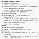 Skross World Travel Adapter MUA 1.302960 USB (2XA) - White