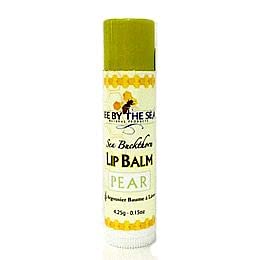 Bee by the Sea Lip Balm made with organic beeswax (Pear)