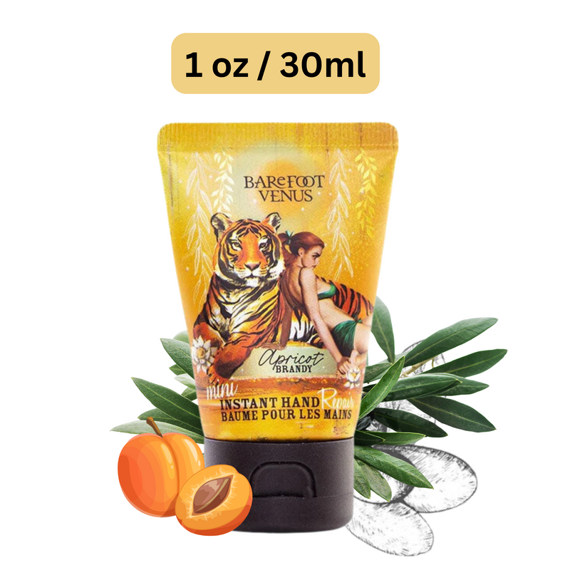 Barefoot Venus Apricot Brandy Instant Hand Repair Cream 1 Ounce (2 Pack)