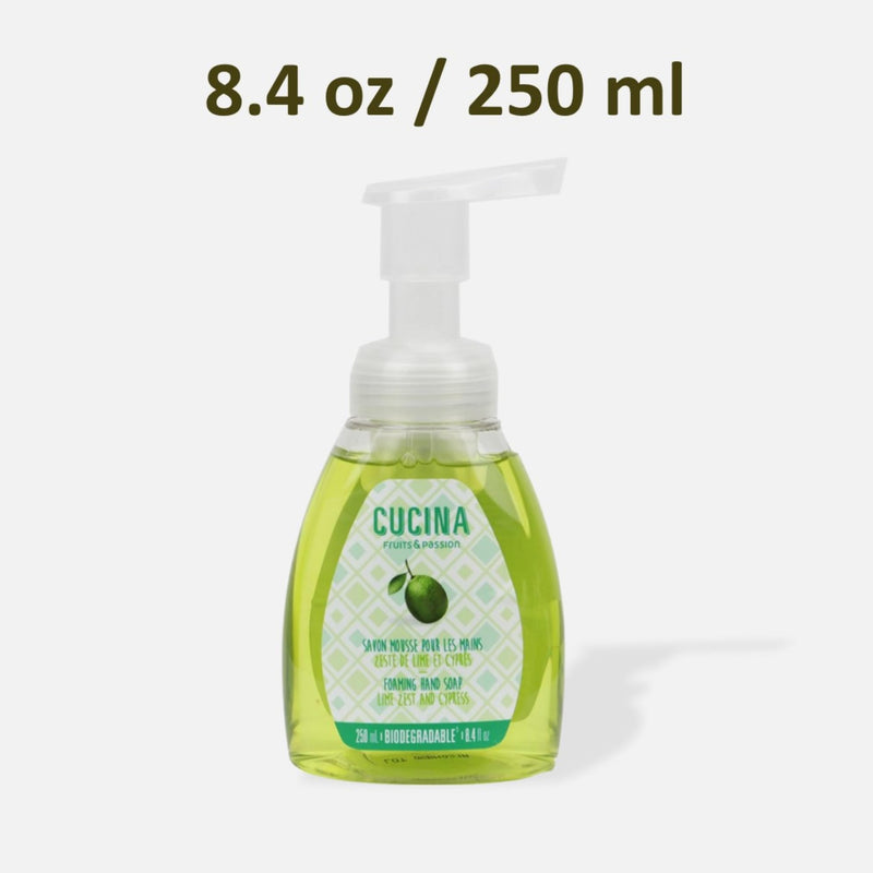 Fruits & Passion Cucina Lime Zest & Cypress Foaming Hand Soap 250 ml - 6 Pack