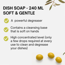 Cucina Fruits & Passion Coriander & Olive Tree Travel Mini Duo Set - Hand Soap 250ML and Dish Detergent 240ML