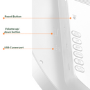 AzanClk Large Round Wall Automatic Athan Muslim Prayer Clock for USA and Canada (White)