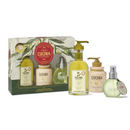 Fruit & Passion Cucina Kitchen Trio Coriander Olive Hand Soap with Olive Oil (200 ml) Regenerating Hand Cream (150 ml) Fragrant Kitchen Mist (100ml) bundle
