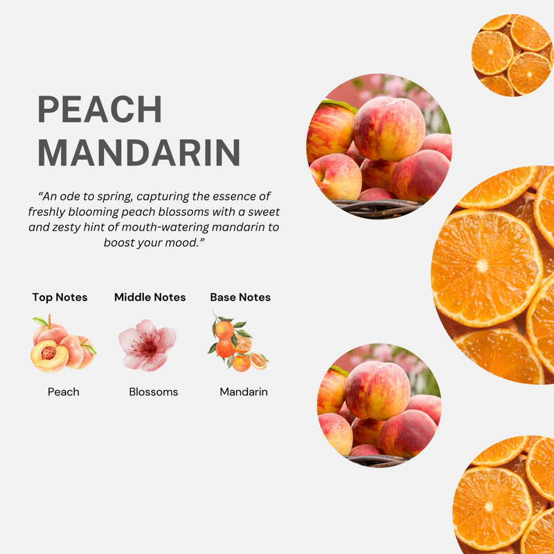 Fruits & Passion Cucina Peach and Mandarin Hand Soap Set - 200ml Bottle & 1 Litre Refill