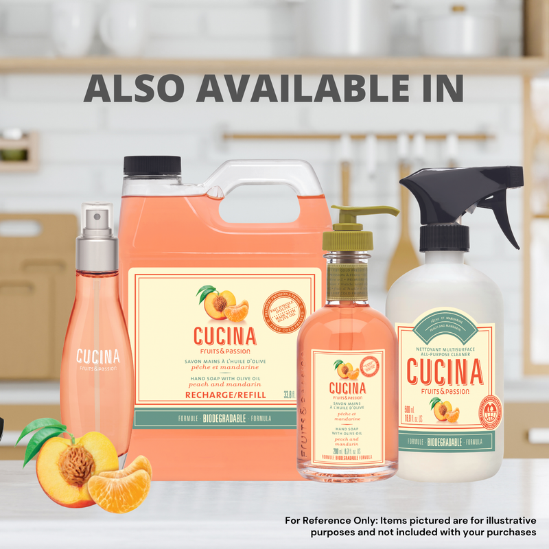 Fruits & Passion Cucina Peach and Mandarin Hand Care Duo Set (Hand Soap 200ml & Hand Butter 60ml)