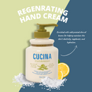 Fruit & Passion Cucina Kitchen Trio Sea Salt and Amalfi Lemon Hand Soap (200 ml) Regenerating Hand Cream (150 ml) Fragrant Kitchen Mist (100ml) bundle