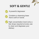 Fruits & Passion [Cucina] Peach and Mandarin Concentrated Dish Detergent Bottle 500 ml (2 pack)