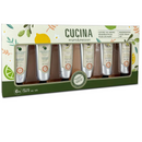 Cucina 6 Pack Regenerating Hand Cream Fruits & Passion Travel Size Set | Coriander Olive Tree | Lime Zest Cypress | Sea Salt Amalfi Lemon