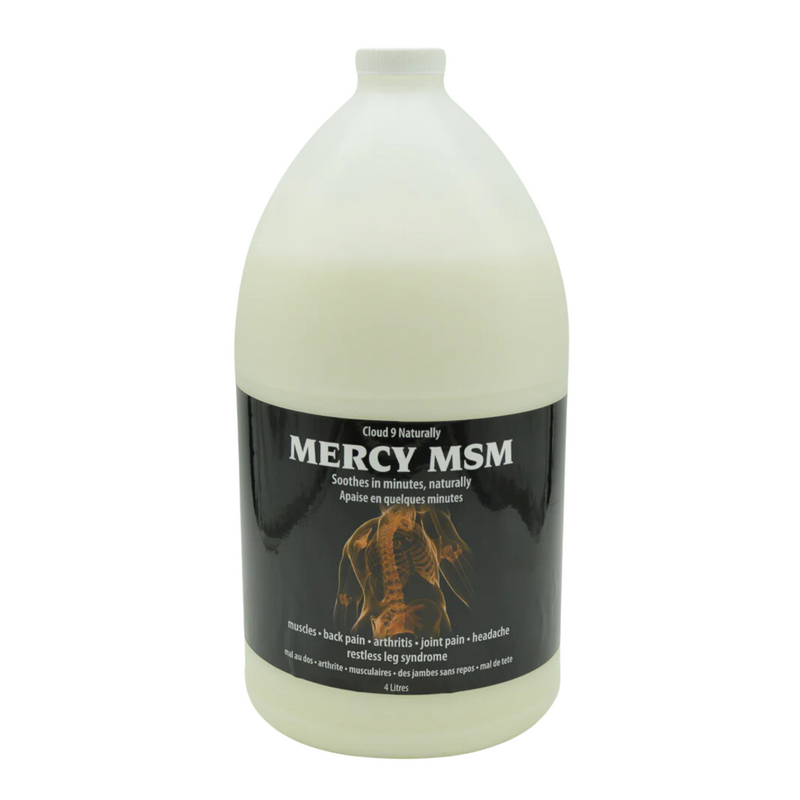 Mercy MSM Pain Relief Lotion (Soothes in Minutes, Naturally) - 4 Liter Jug