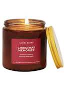 Claire Burke Christmas Memories Glass Filled Candle 14 Ounces