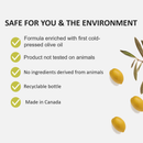 Fruits & Passion Cucina Coriander and Olive Tree Biodegradable Liquid Hand Soap - Features