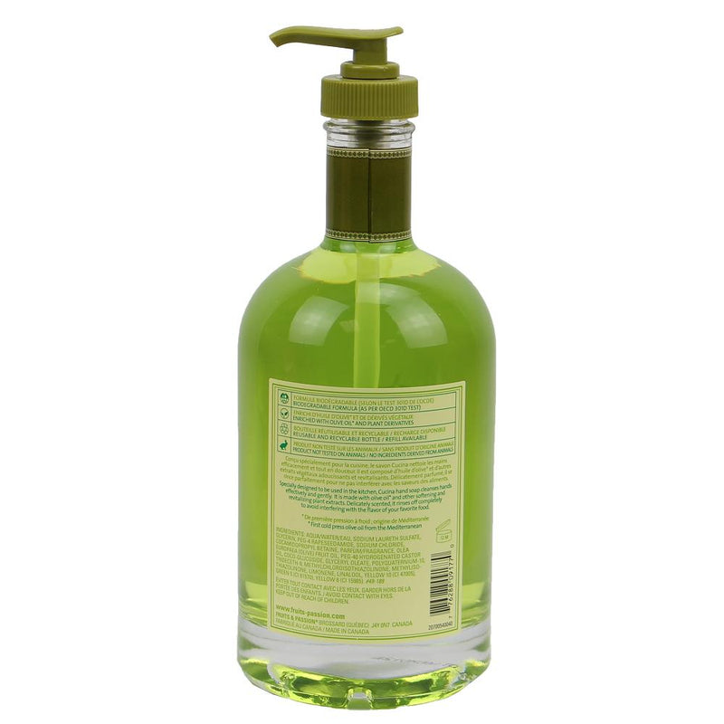 Fruits & Passion Cucina Lime Zest and Cypress Hand Soap 16.9 Ounces