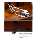 Decorebay Pecan Brown Wooden Multi-Device Charging Station and Valet