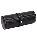 Decorebay Carbon Noir Roll Style Travel Watch and Cufflink Case