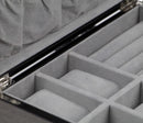 Decorebay Executive Wenge Black Piano Pattern Watch and Cufflink Jewelry Storage Organizer