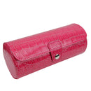 Decorebay PU Leather Roll Style Travel Watch & Cufflink Case