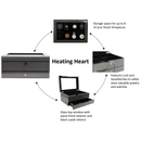 Decorebay Piano Finish Carbon Fiber Pattern 8-Slot Watch and Cufflink Jewelry Storage Organizer (Carbon Knight)