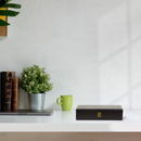 Decorebay Iconic Vegan Crocodile Leather Cufflink, Ring Storage Box and Organizer