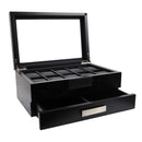 Decorebay Busy Man Luxury Watch Display Case & Jewelry Organizer for Men