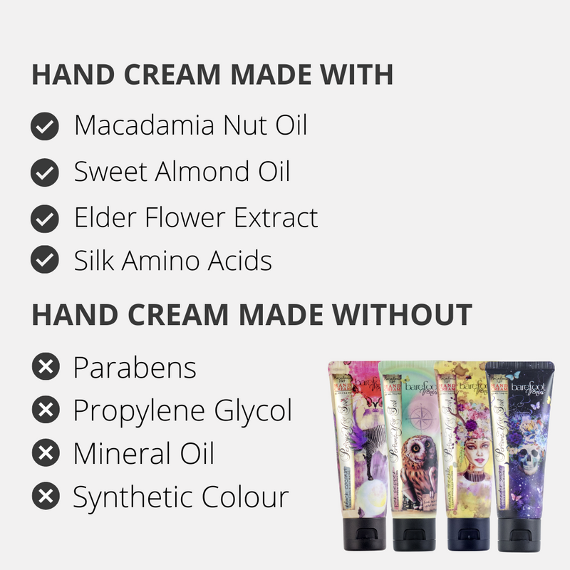 Barefoot Venus 4 pcs Hand Cream Set (Black Coconut, Lavender Smoke, Lemon Freckle, Pink Pepper)