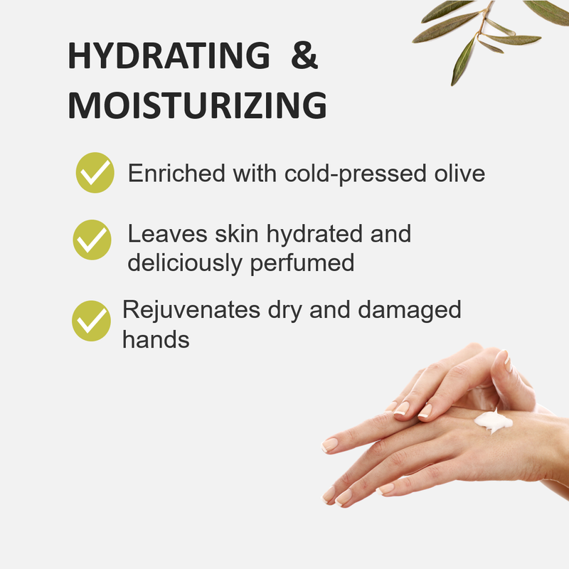 Cucina Coriander and Olive Tree Nourishing Hand Lotion - Features