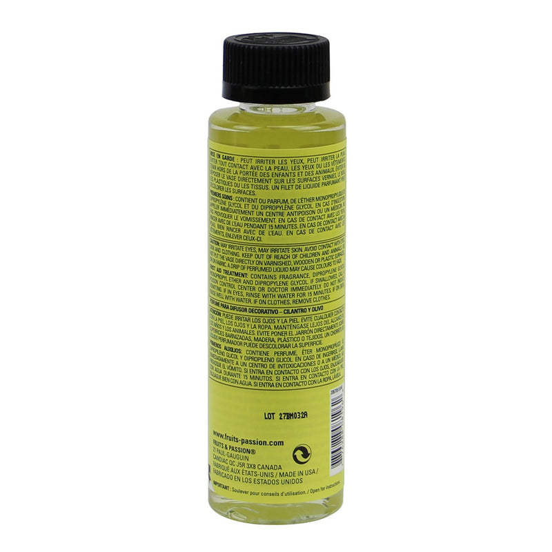 Fruits & Passion Cucina Olive and Coriander Fragrant Kitchen Mist 3.4 Ounces - 2 Pack