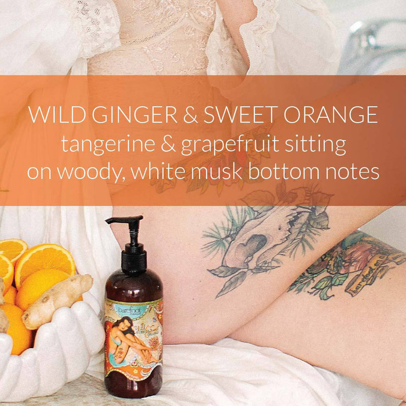 Barefoot Venus Wild Ginger Sweet Orange White Tea Bubble Bath 4.2 Ounces