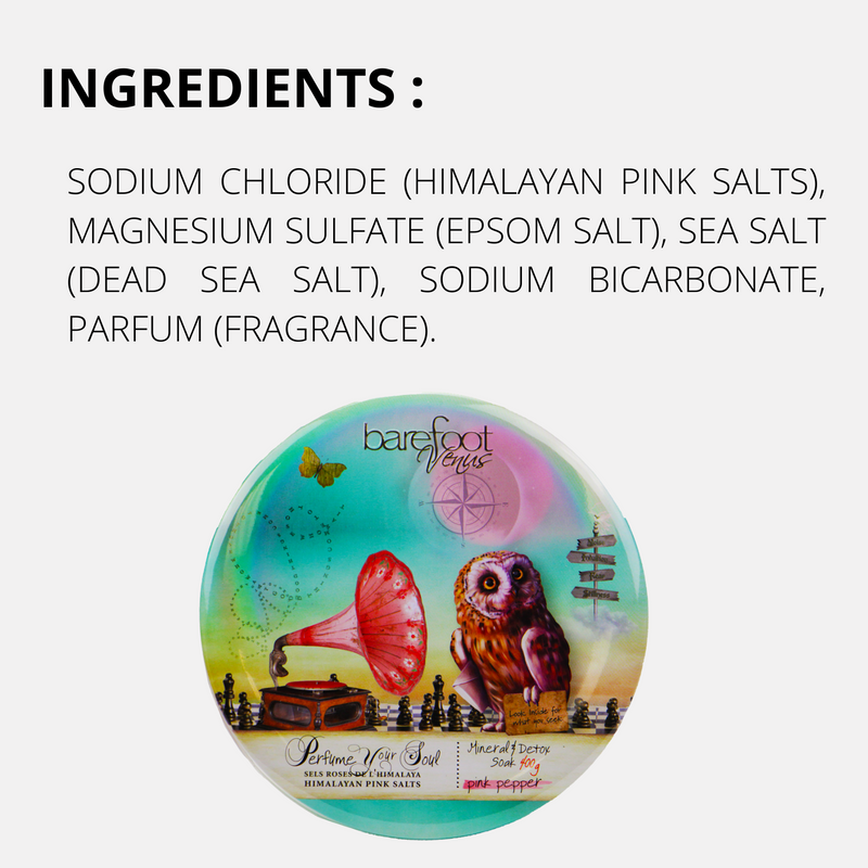 Barefoot Venus Pink Pepper Mineral & Detox Bath Soak - 400 Grams