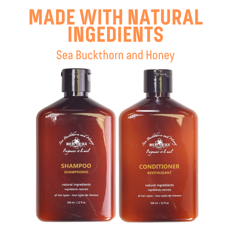 Bee By The Sea Buckthorn and Honey Shampoo and Conditioner Set - 12 fl oz Each
