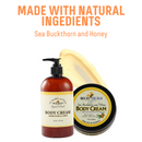 Bee By The Sea Buckthorn and Honey Body Cream Set (473ML + 220ML)