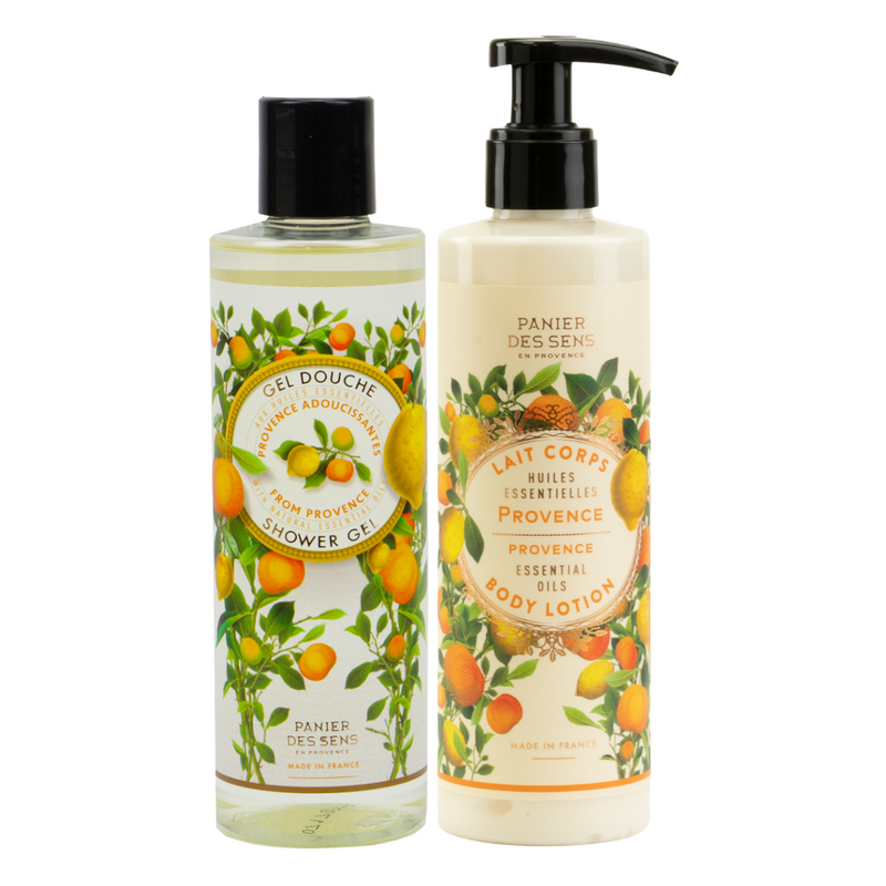 Panier Des Sens Soothing Provence Shower Gel and Body Lotion 8.4 Ounces Set