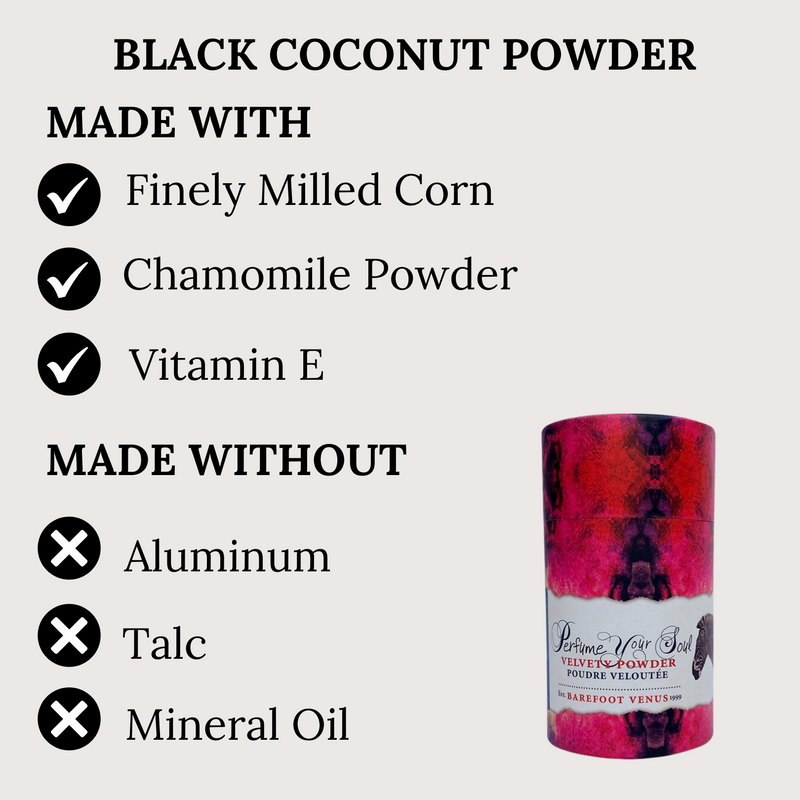 Barefoot Venus Black Coconut Velvety Powder - 30 grams