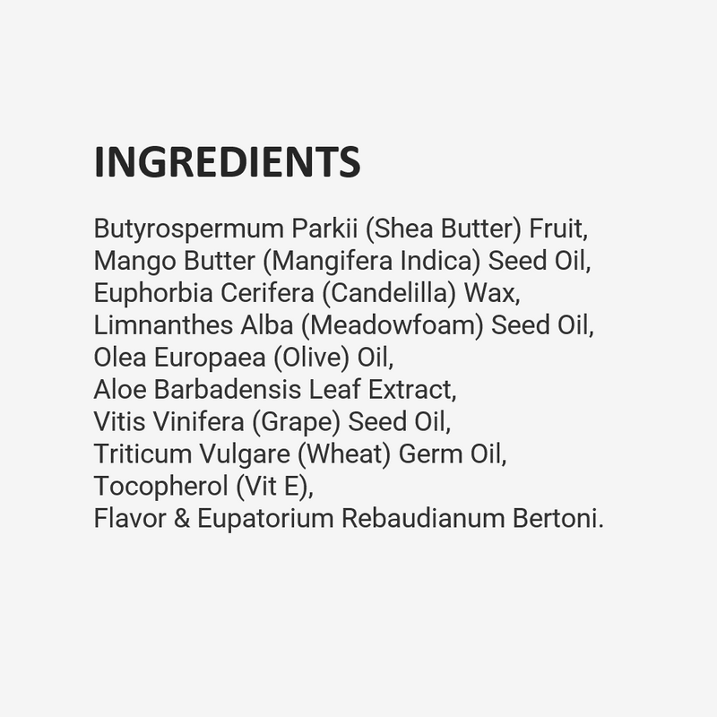 Barefoot Venus Lip Balm Set of 3 (Coconut Kiss, Maple Blondie and Vanilla Effect)- Ingredients