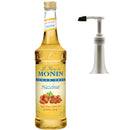 Monin Sugar Free Vegan Premium Gourmet Hazelnut Syrup with Pump 750 ml