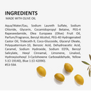 Fruits & Passion Cucina Olive and Coriander Mini Hand Soap Refill 8.4 Ounces-Ingredients